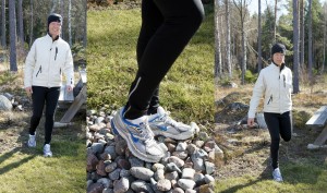 Löptur i skaljacka SOS, joggingbyxor adidas och skor Nike