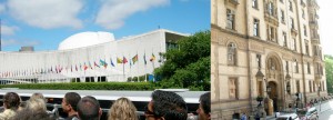 FN-högkvarteret och Dakota building där John Lennon sköts