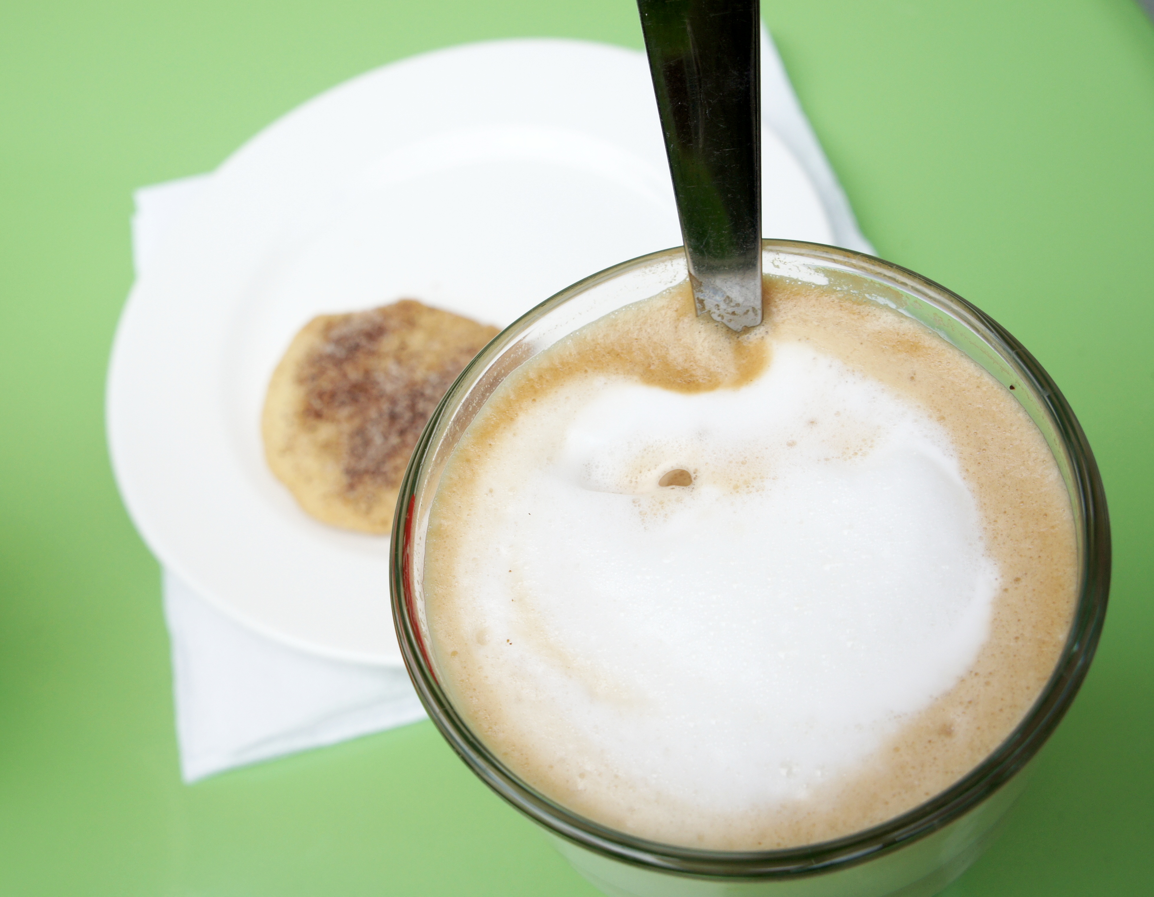 En supergod Latte på Café Källar'n