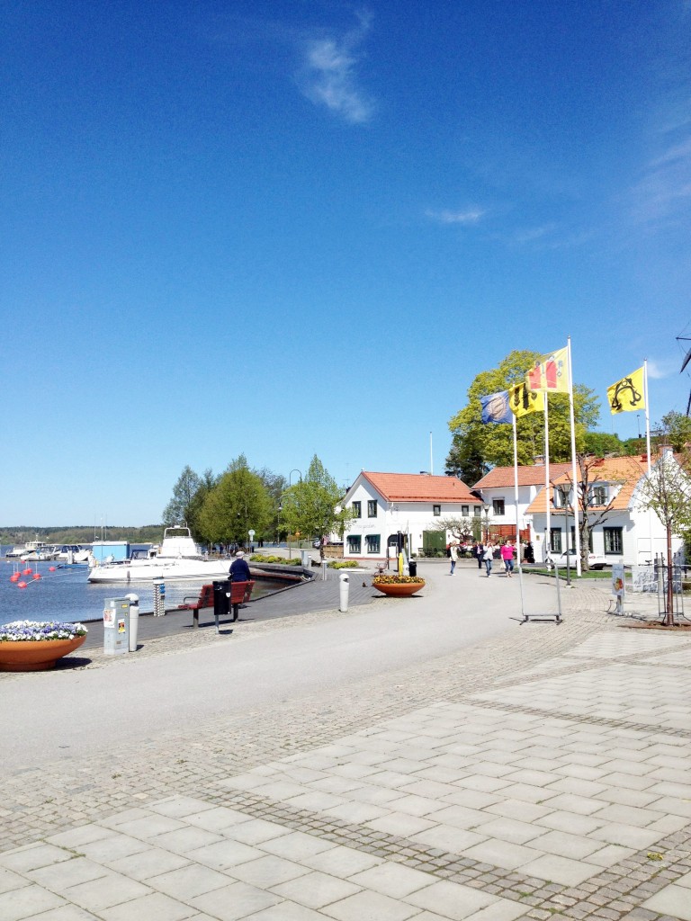 Härlig miljö i Strängnäs hamn där vi åt lunch. Grekisk restaurang som varmt rekommenderas.