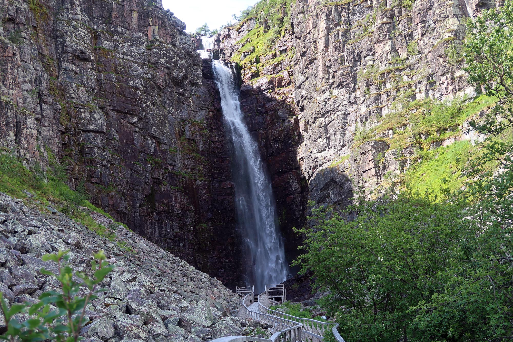 Njupeskär, Sveriges högsta vattenfall, i Fulufjällets nationalpark