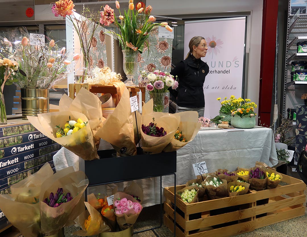 Asplunds blomsterhandel var en av sponsorerna för kundevent på Ackes färgcenter
