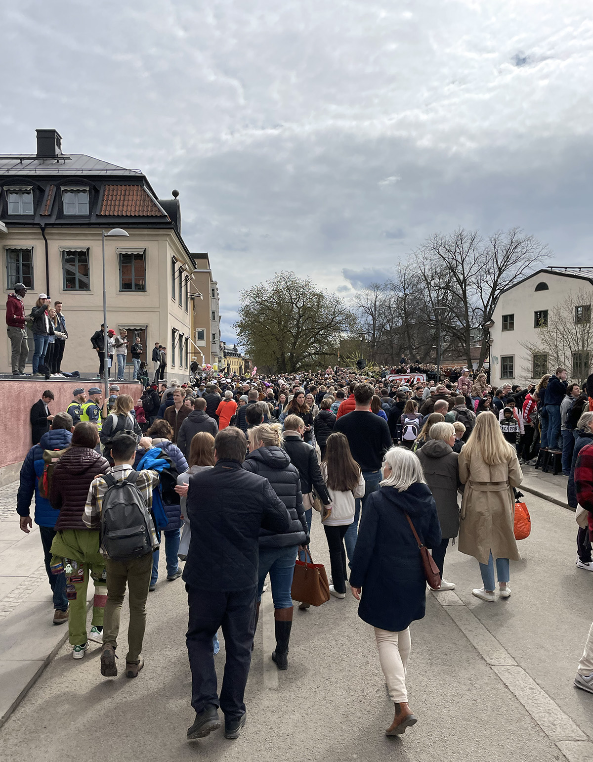 folkfest på sista april i Uppsala