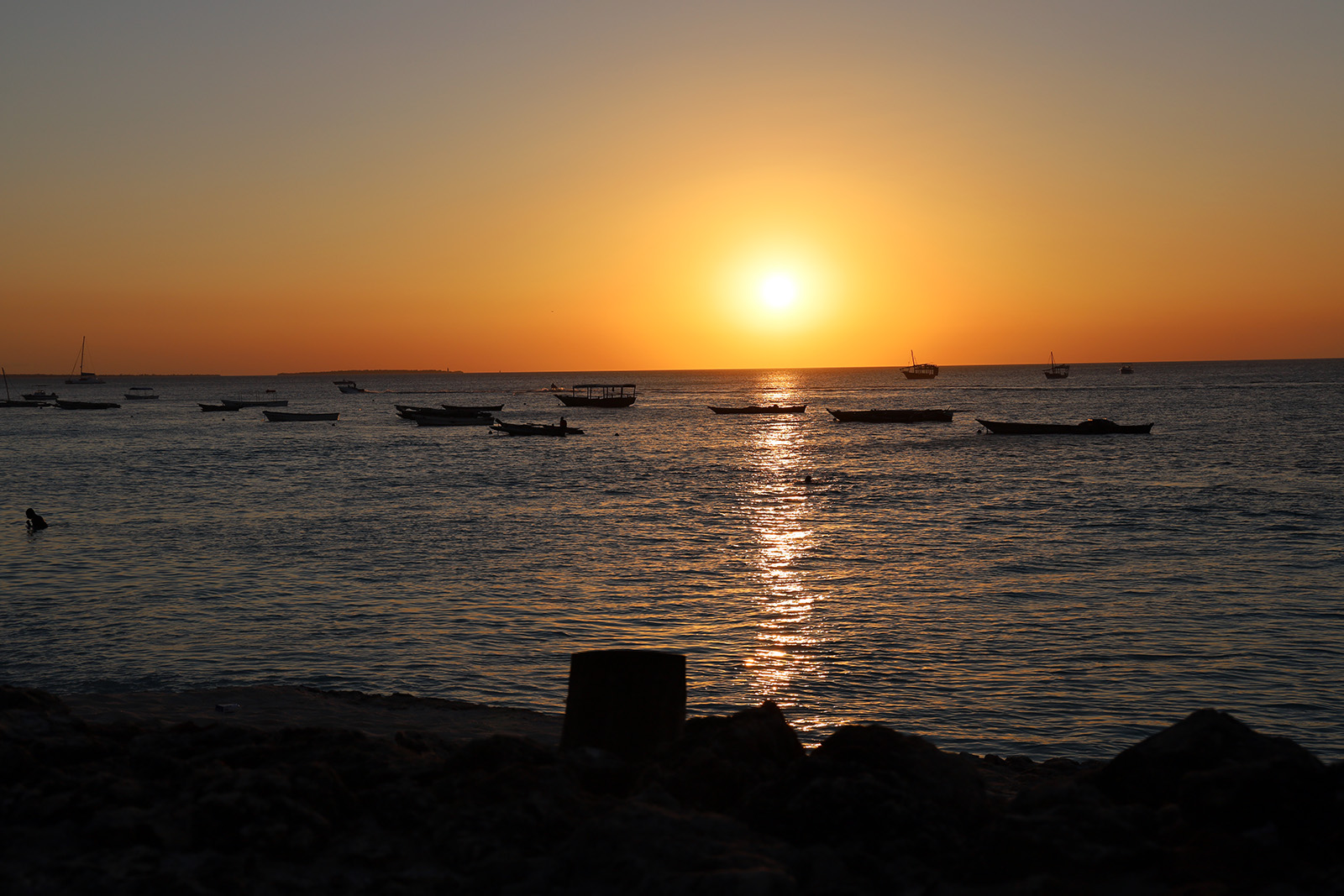 Solnedgångar på Zanzibar