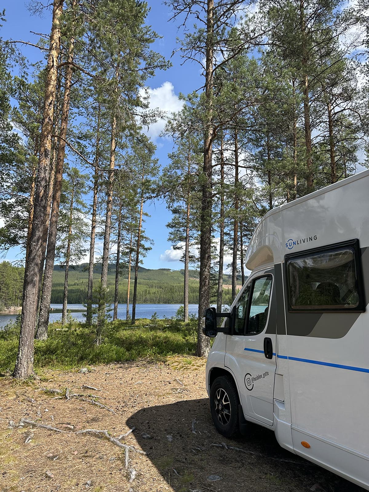 nattplats längs Österdalälven