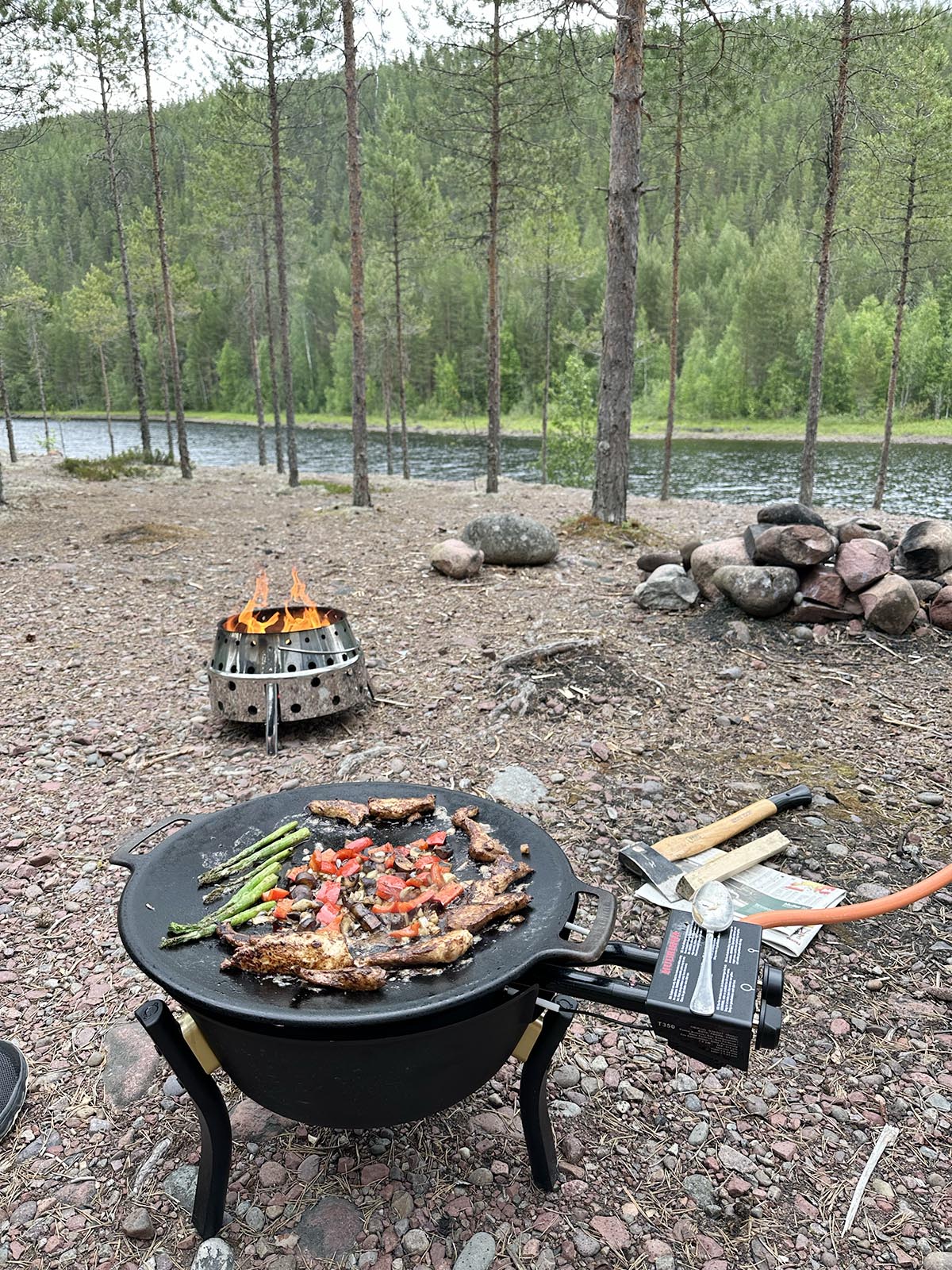 magisk kväll avslutade resan