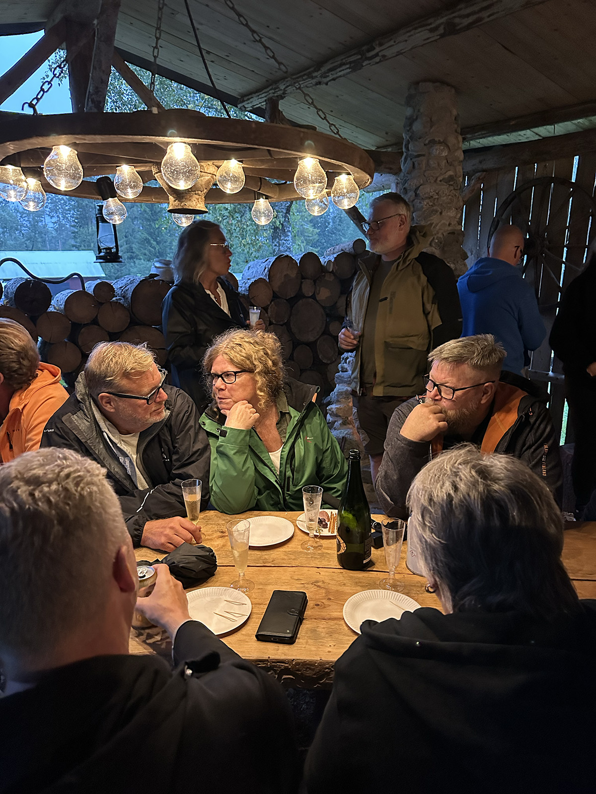husbilsträff vid Lilla Bageriet i Skogen