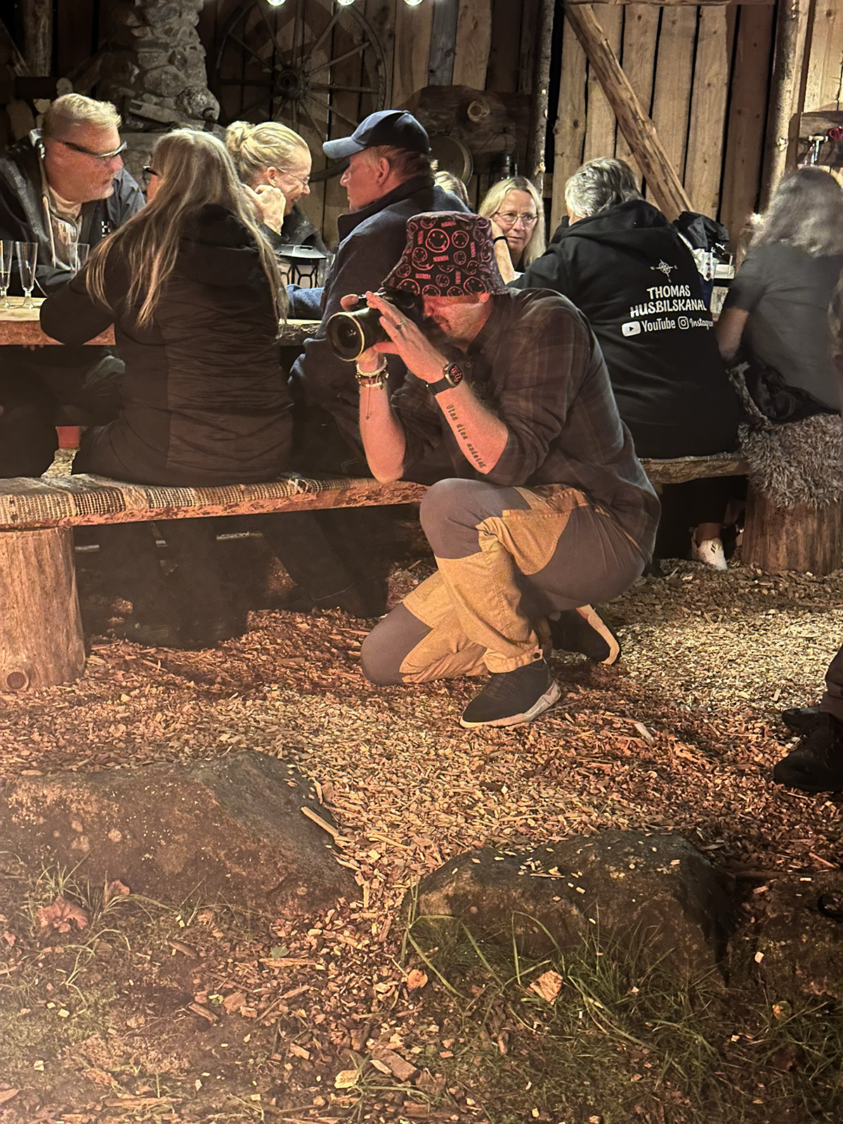 husbilsträff vid Lilla Bageriet i Skogen