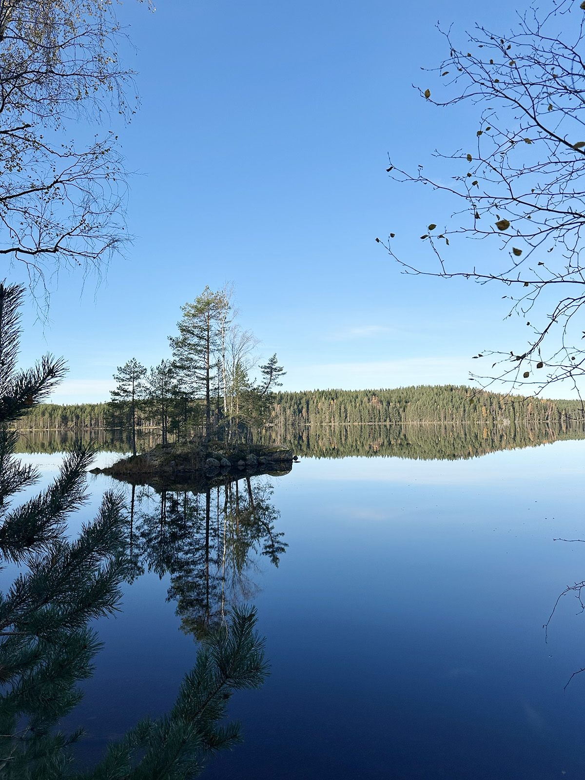 parkerade husbilen i becksvart mörker