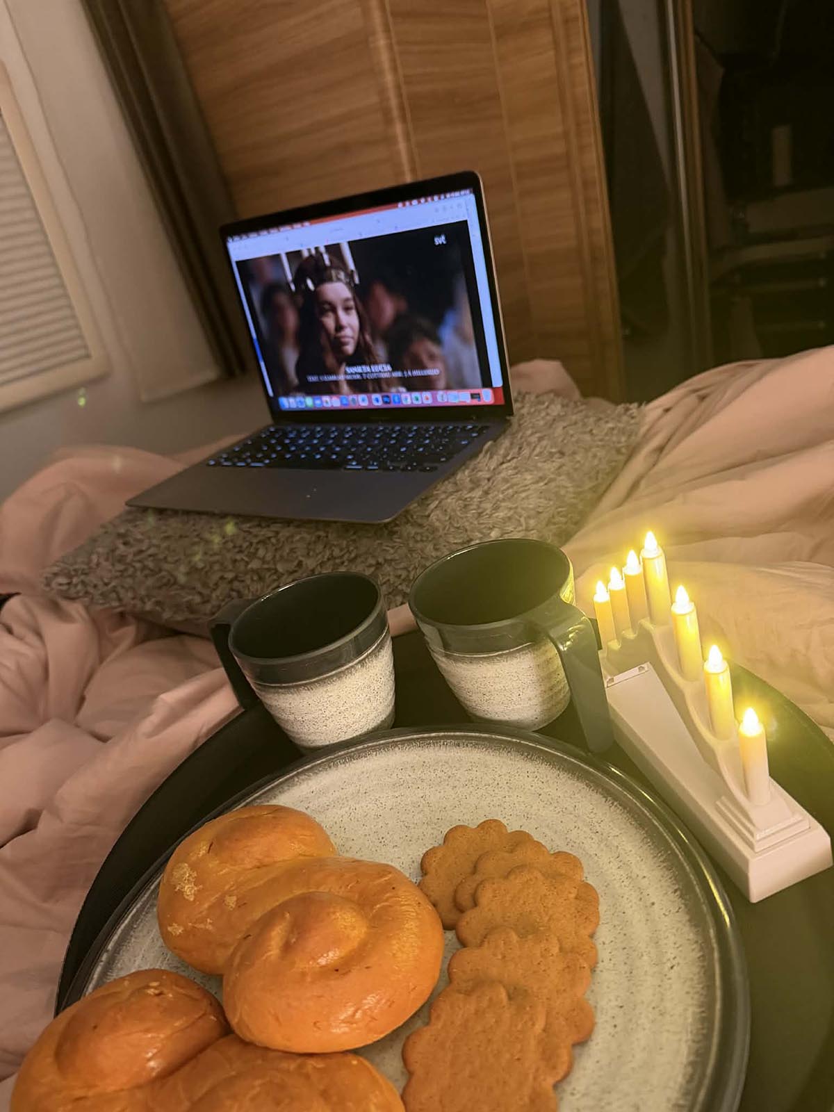 Luciamorgon i husbilen