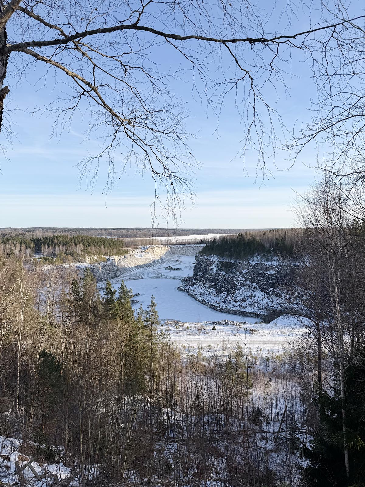 kalkbrottet utanför Vingåker