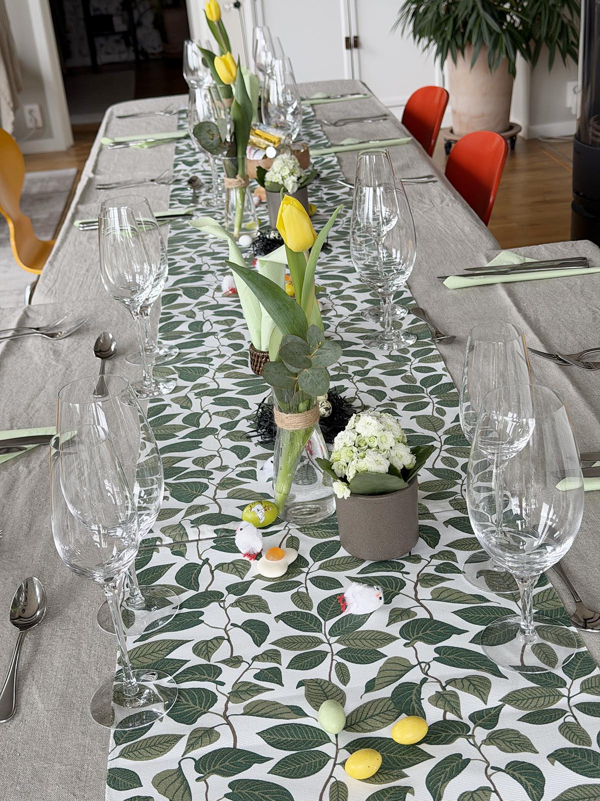 påskbuffé med våra familjer