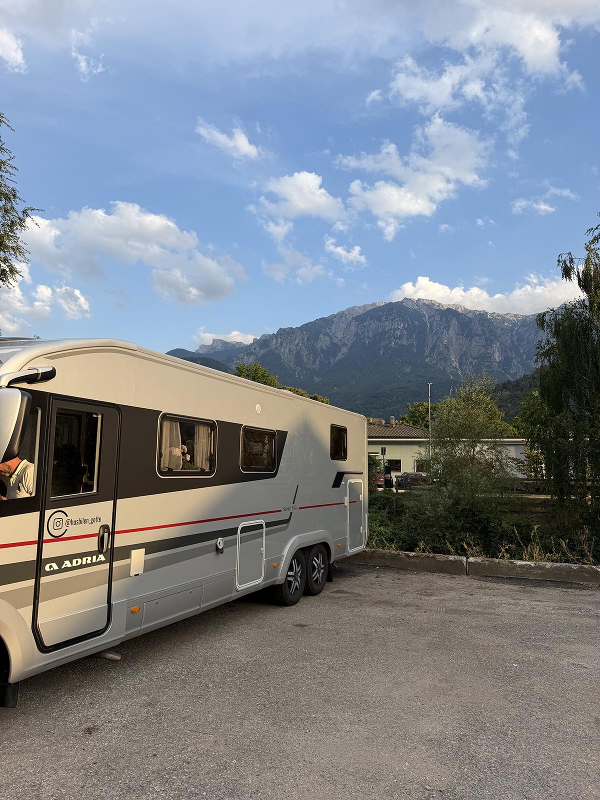 första kvällen i Italien