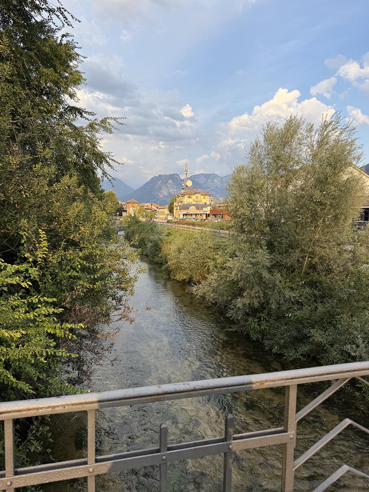 första kvällen i Italien