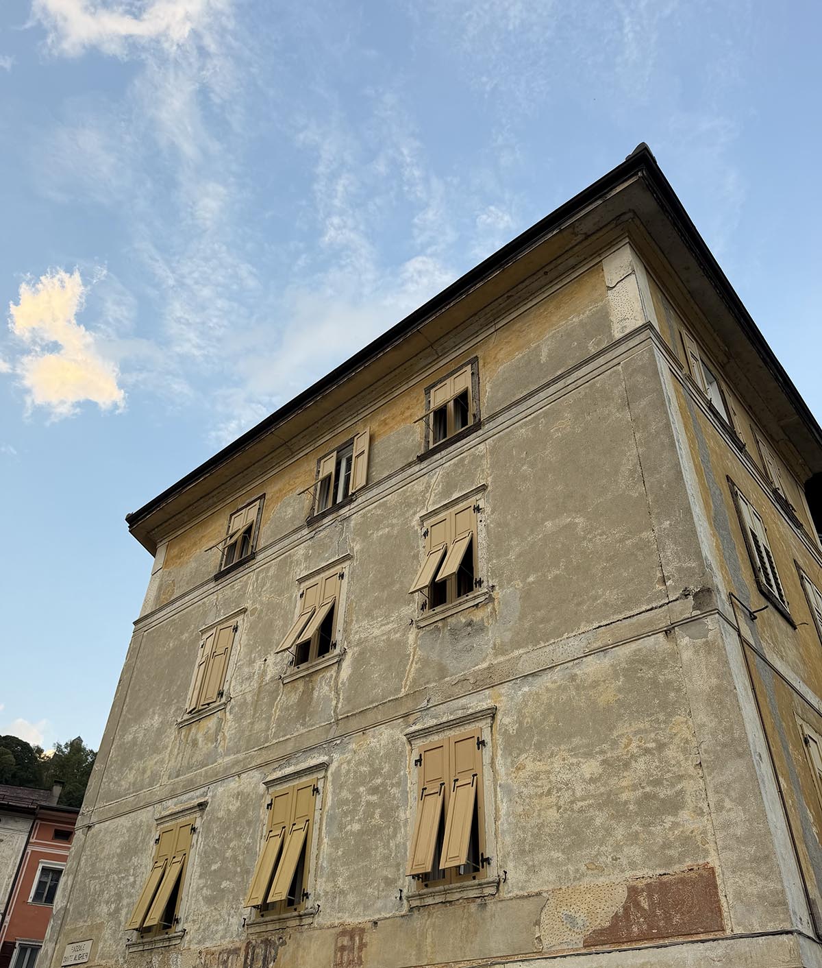 första kvällen i Italien