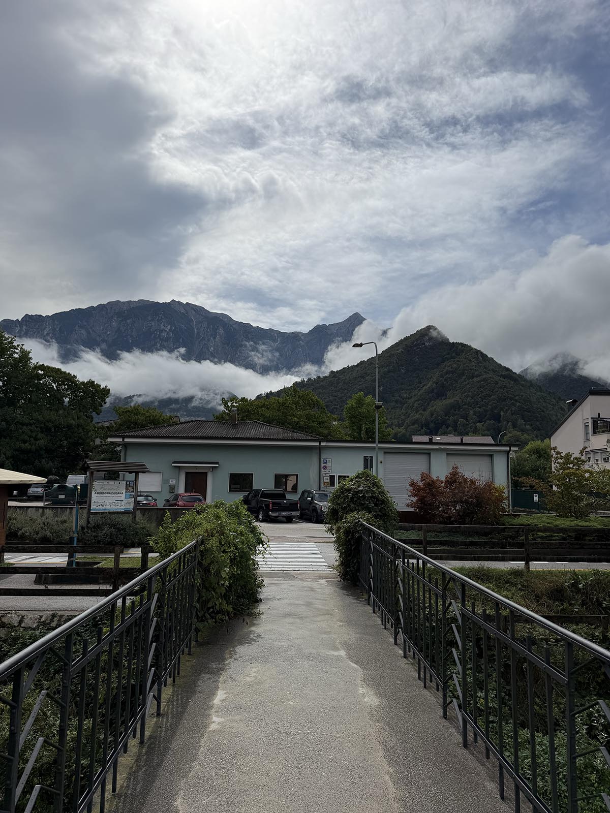 första kvällen i Italien
