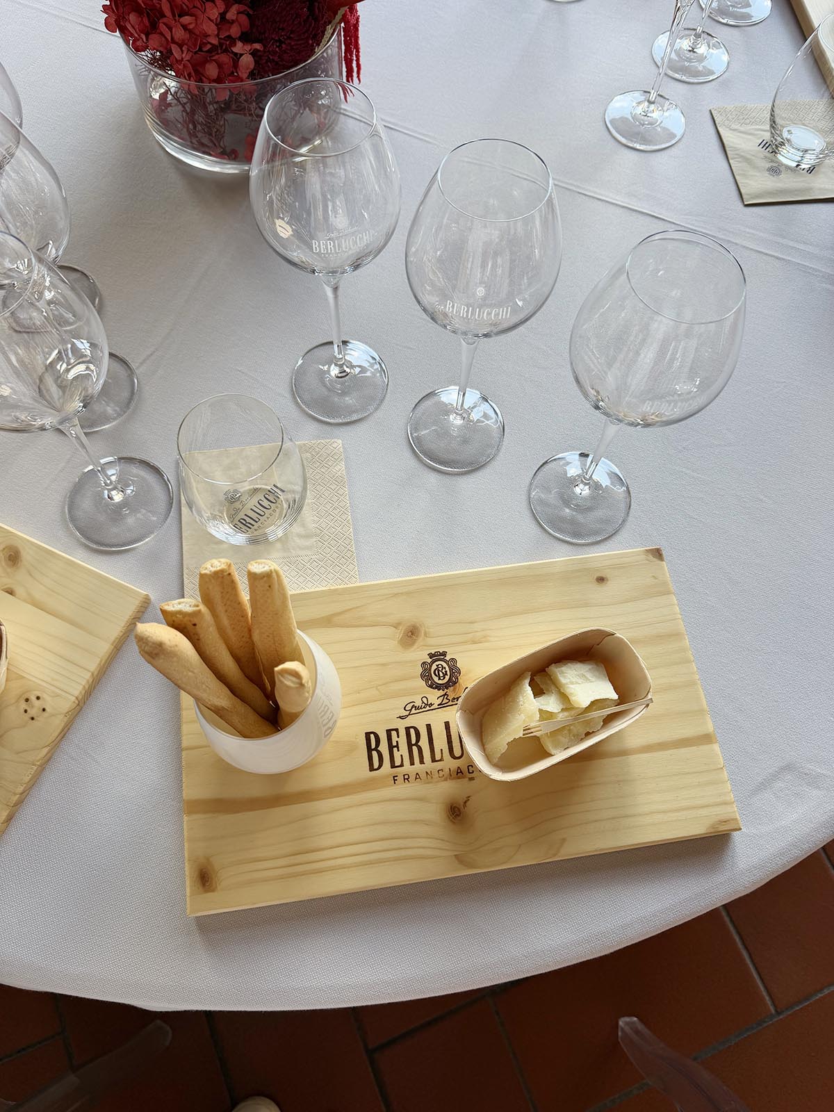 vinprovning av Franciacorta